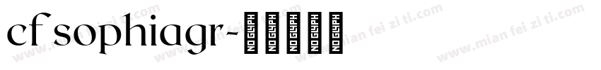cf sophiagr字体转换